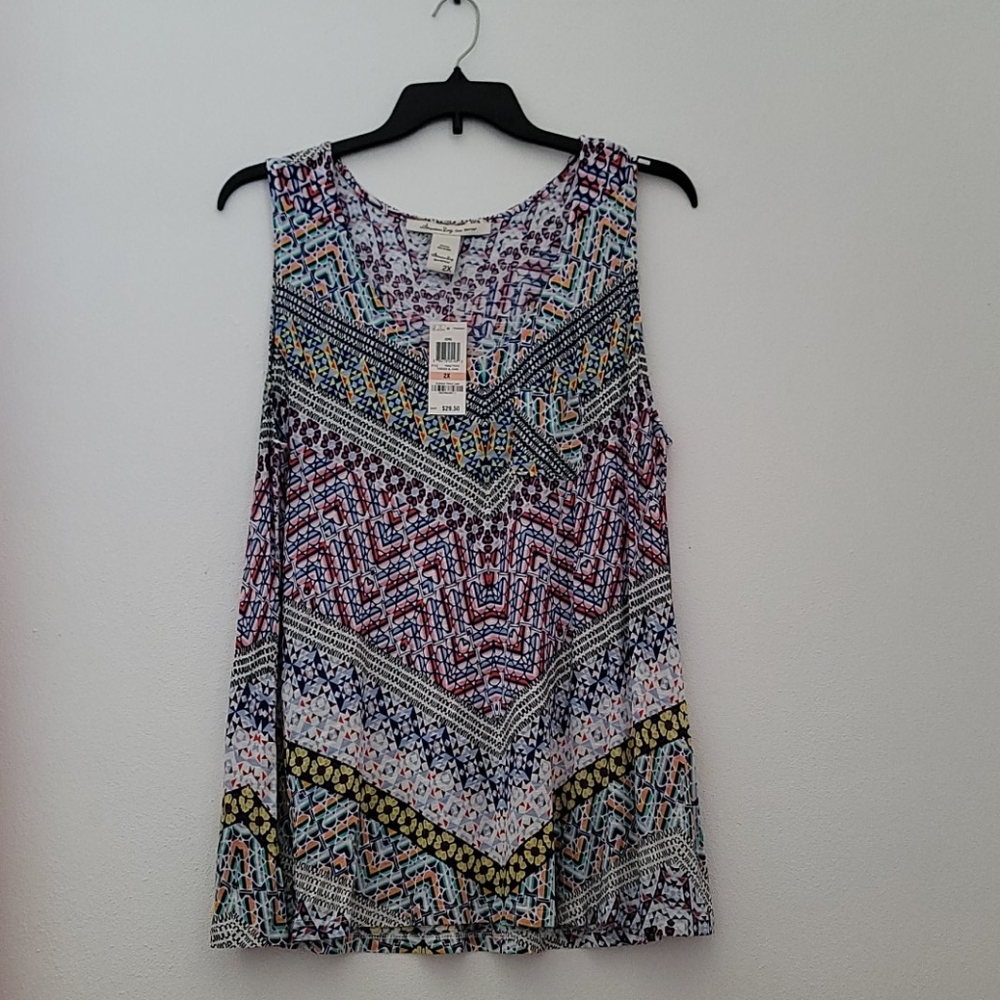 American Rag Plus Size Printed Tank Top